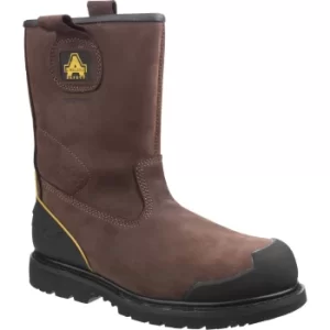 Image of Amblers Mens Safety FS223 Goodyear Welted Waterproof Pull On Industrial Safety Boots Brown Size 10