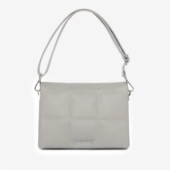 image of Jack Wills Quilted Shoulder Bag - Grey