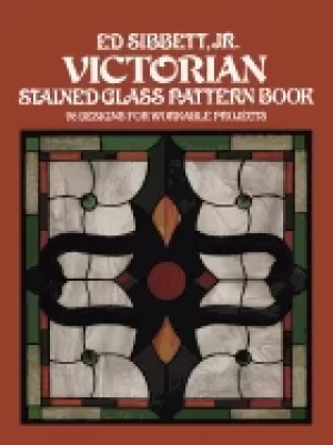 Image of victorian stained glass pattern book