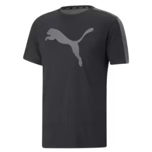 image of Puma Fit Logo T Shirt Mens - Black