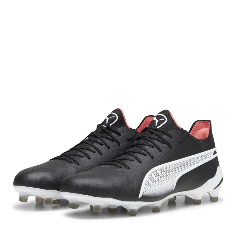 Image of Puma Kids KING ULTIMATE Firm Ground Football Boots Black/White male 3.5 (36)