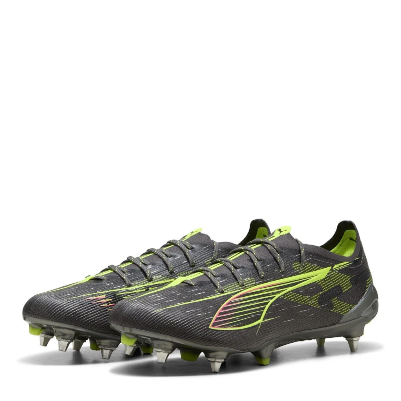 Image of Puma Ultra 5 Ultimate Soft Ground Football Boots Juniors Matte Silver unisex 4 (36.5)