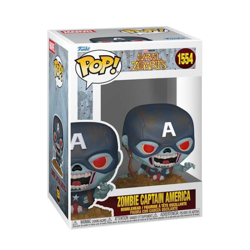 Image of AJ Toys & Books Funko Marvel Zombies POP! Marvel Vinyl Figure Captain America