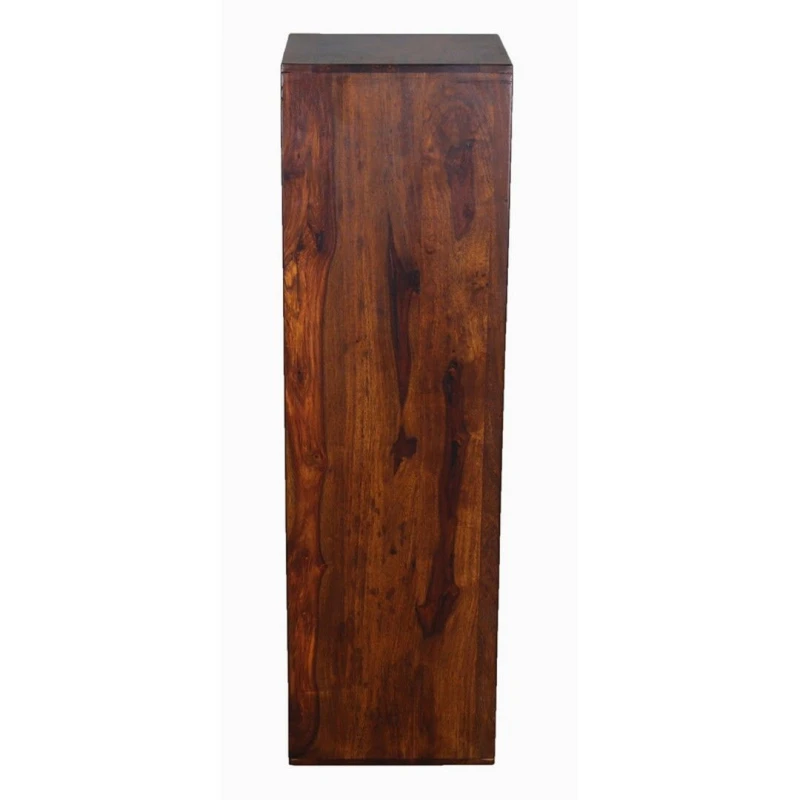 Image of Jaipur Furniture Ltd Jaipur Large Lamp Table - Sheesham Wood - L25 x W25 x H85cm - Honey Dark Finish in Brown Brown Unisex