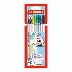 Image of STABILO Pens 68 Brush Pens Assorted 8 pack