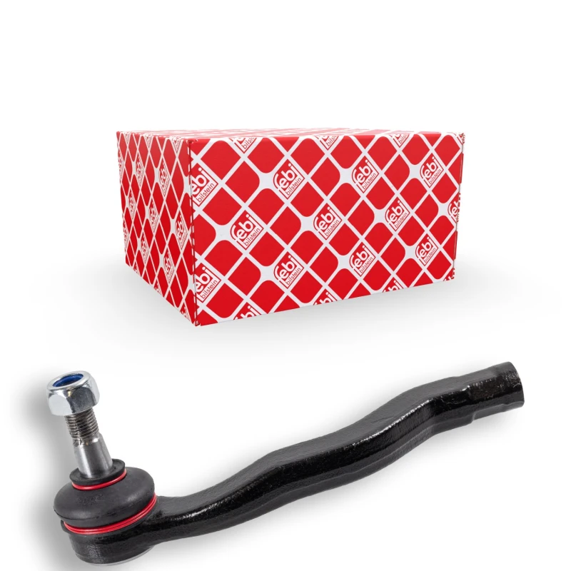 Image of FEBI BILSTEIN 42302 Track rod end Front Axle Left, with crown nut and split pin Tie Rod End (914)