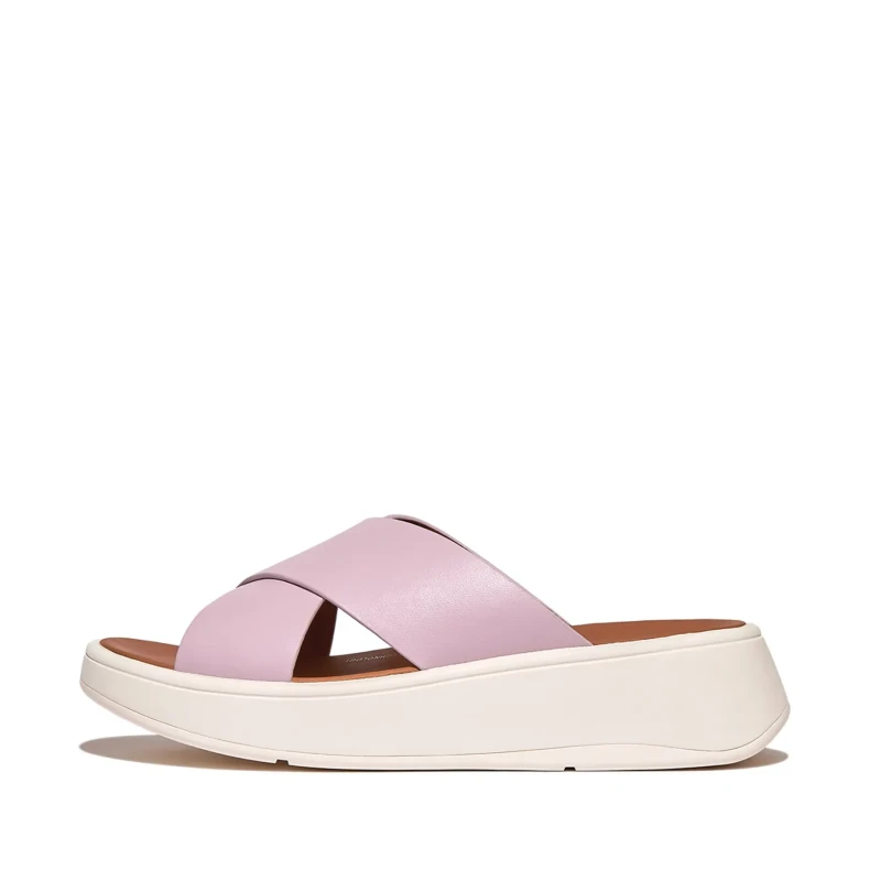 Image of FitFlop Leather sandals woman FitFlop F-Mode Flatform Noir Female 36