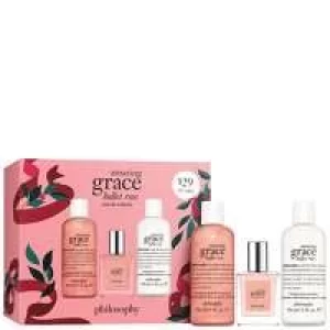 Image of philosophy Christmas 2021 Amazing Grace Ballet Rose Gift Set