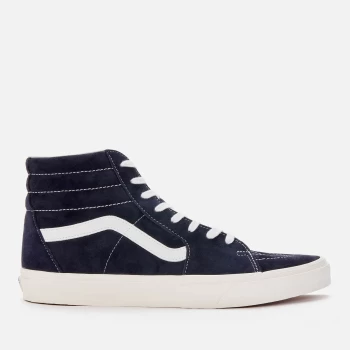 Image of Vans Mens Suede Sk8 Hi-Top Trainers - Parisian Night/Snow White - UK 11
