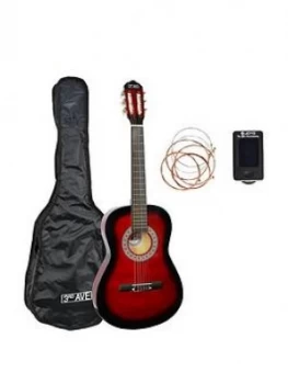 Image of 3Rd Avenue Full Size Classical Guitar Pack - Redburst
