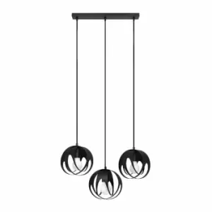 image of Sollux Pendant Lamp Tulos 3L Black