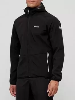 image of Regatta Arec Softshell Jacket - Black, Size L, Men