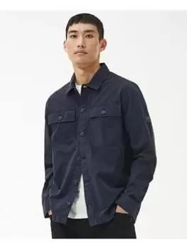 Image of Barbour International Adey Utility Pocket Overshirt - Navy Size M Men