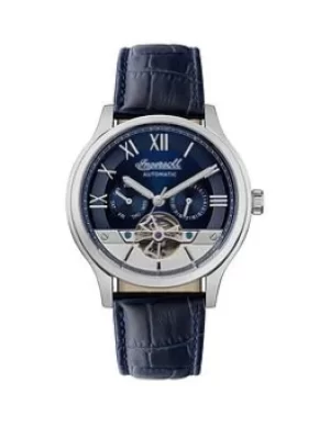 image of Ingersoll Ingersoll 1892 The Tempest Leather Mens Watch, Navy, Men