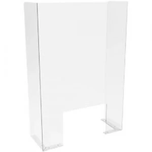Image of Seco Sneeze Guard Plexiglass Transparent 960 x 500 x 200 mm