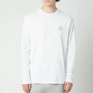 Image of Hugo Boss Tacks Chest Logo Long Sleeve T-Shirt White Size 2XL Men