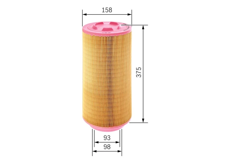 Image of Bosch F 026 400 252 Air filter Filter Insert Air Filter (8)