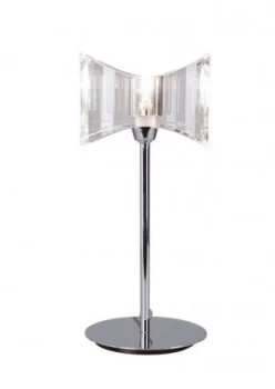 image of Table Lamp 1 Light G9 Sraight Frame, Polished Chrome