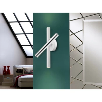 Schuller Lighting - Schuller Varas - Integrated LED Wall Light, Chrome, Matt White