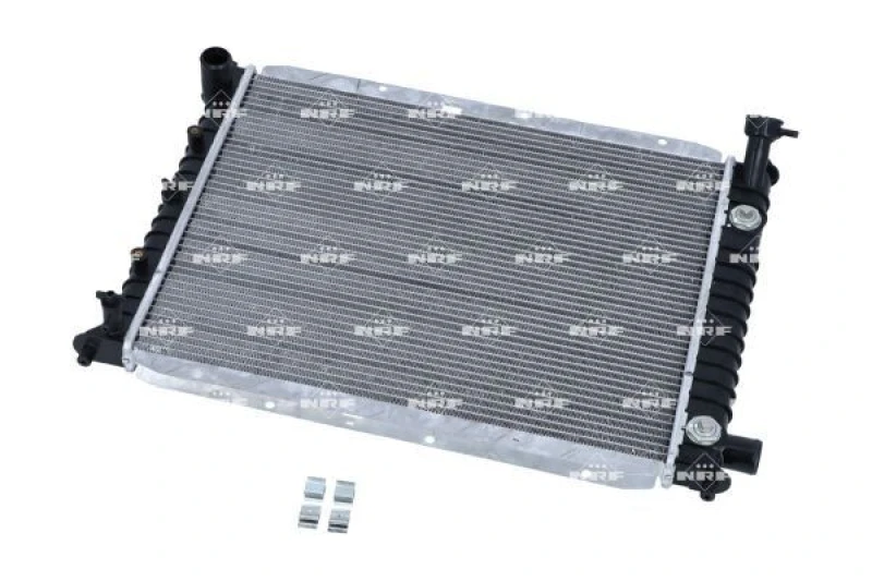 Image of NRF 56028 Engine radiator EASY FIT Brazed cooling fins, Aluminium, with fastening material Aluminium Radiator,engine cooling (470)