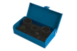 Image of Laser Tools 4925 VAG Hub Nut Socket Set Chrome Molybdenum
