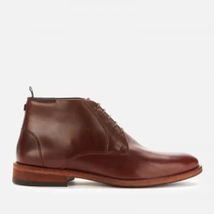Image of Barbour Mens Benwell Chukka Boots - Mahogany - UK 7