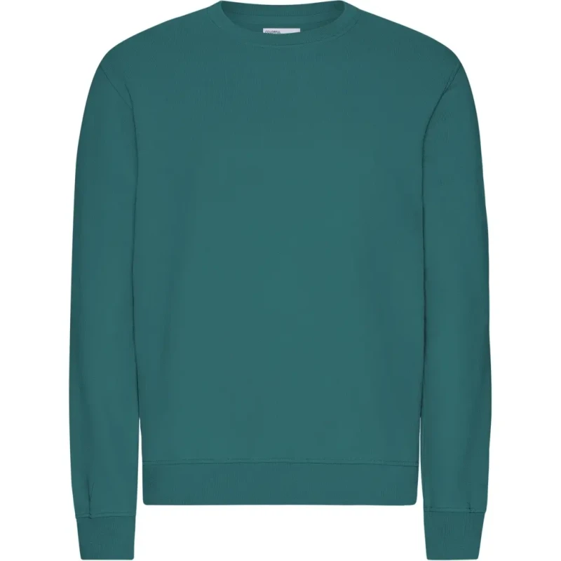 Image of Colorful Standard Sweater Colorful Standard Classic Organic Ocean Green Vert Unisex XS