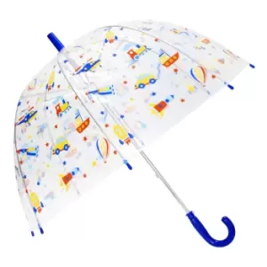 image of X-brella Childrens/Kids Cars & Plane Umbrella (One SIze) (Blue)