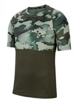 Image of Nike Training T-Shirt, Camo, Size L, Men