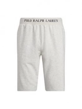 image of Polo Ralph Lauren Jersey Sleep Lounge Shorts - English Heather