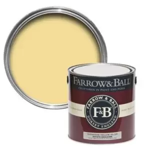 Image of Farrow & Ball Estate Dayroom Yellow No. 233 Matt Emulsion Paint, 2.5L
