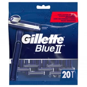 image of Gillette Blue 2 Disposable Mens Razor 20 pack