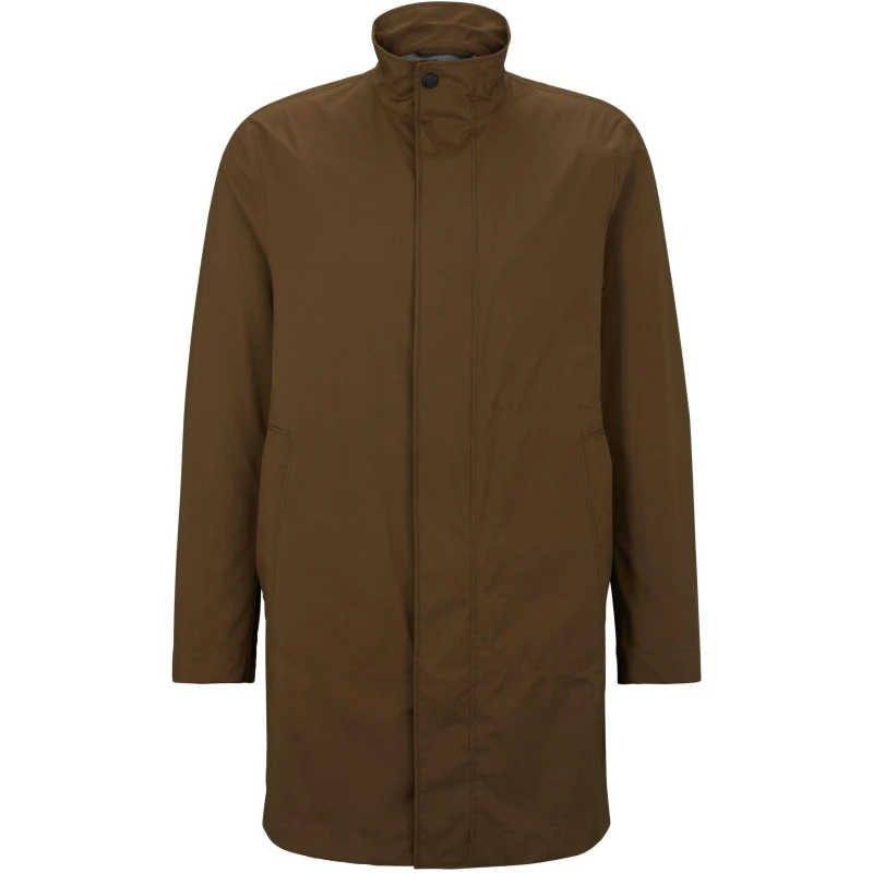 Image of Boss Mens P Jared Tape Overcoat Open Green male 36 (46)