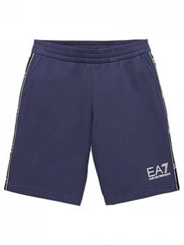 Image of Emporio Armani EA7 Tape Logo Bermuda Shorts Navy Size 12 Years Boys