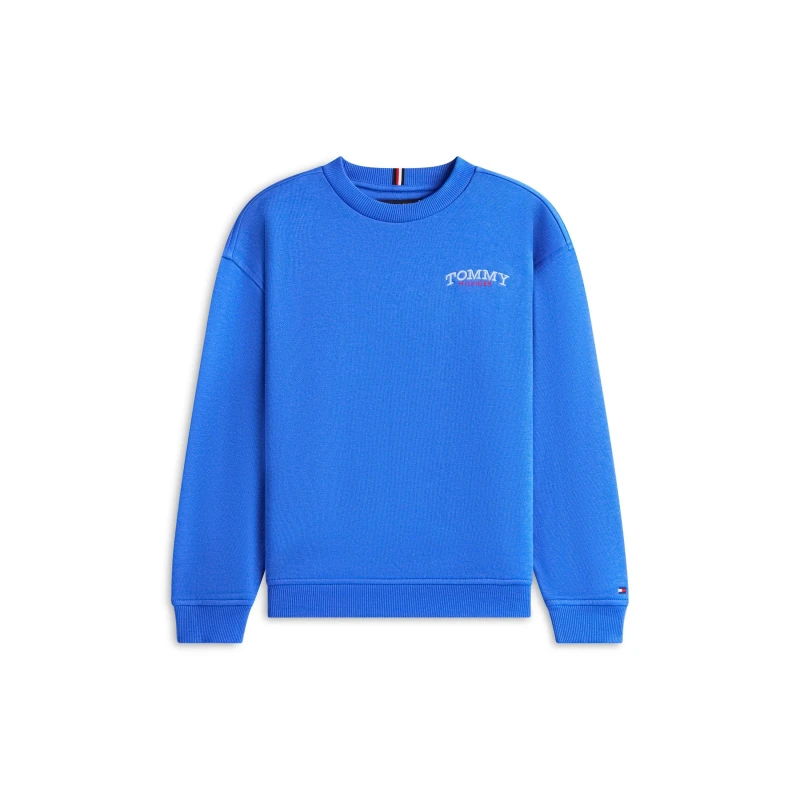 Image of Tommy Hilfiger Kids Monogram Crew Sweatshirt Empire Blue C6H male 8Y