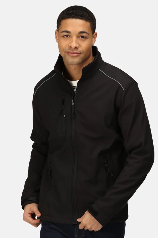 Image of Regatta Regatta Men Sandstorm Softshell Jacket in Black Size: Medium Black M Male 5051513723745