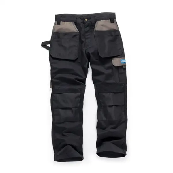 Image of Tough Grit Holster Work Trousers Black - 34R