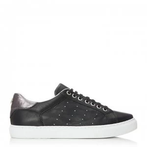 Image of M by Moda Patch Detail Benni Trainers - BLK/PEW BACK