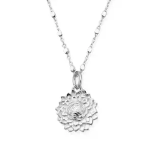 image of ChloBo Silver Delicate Cube Sunflower Necklace