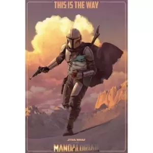 Image of Star Wars The Mandalorian Poster Pack On The Run 61 x 91cm (5)