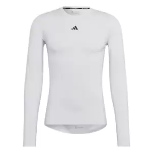 Image of adidas Techfit Training Long-Sleeve Top Mens - White