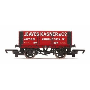 image of Hornby 6 Plank Wagon Jeayes Kasner & Co. 107 Era 3 Model Train