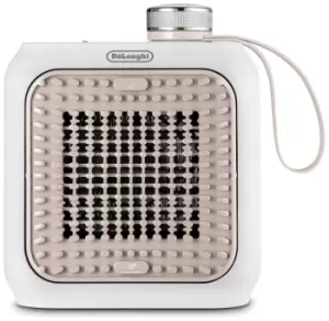 Image of DeLonghi Capsule Desk Fan Heater Pink