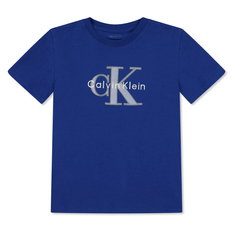 Image of Calvin Klein Jeans Kids Mlogo T-Shirt Admiral Blue male 14Y