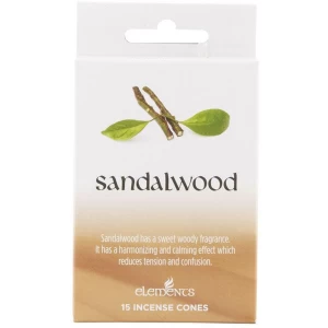 Image of 12 Packs of Elements Sandalwood Incense Cones