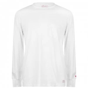 Image of Albam Utility Pocket Long Sleeve T-Shirt - White