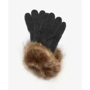 Image of Barbour Penshaw Knitted Gloves - Grey