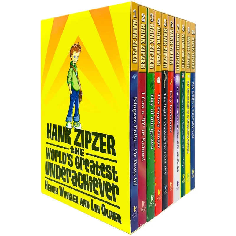 Image of Hank Zipzer The World's Greatest Underachiever 10 Books Slipcase Edition Collection Set Lin Oliver Books