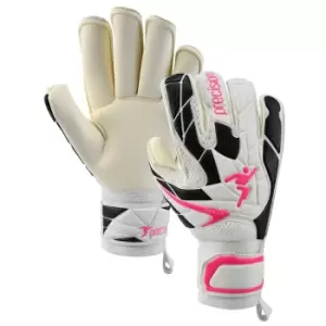 image of Precision Womens/Ladies Fusion_X.3D Goalkeeper Gloves (6) (White/Black/Pink)