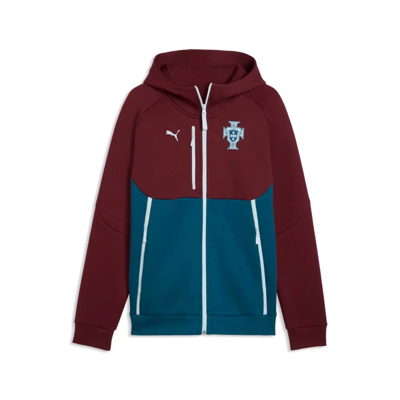 Image of Puma Portugal zip-up hoodie Tech Coupe du Monde 2026 Rouge Male M